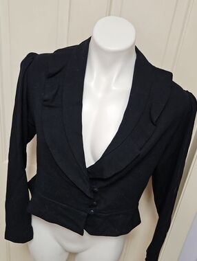 Vintage Evan Piccone Wool Crepe Designer Amazing Jacket Blazer
